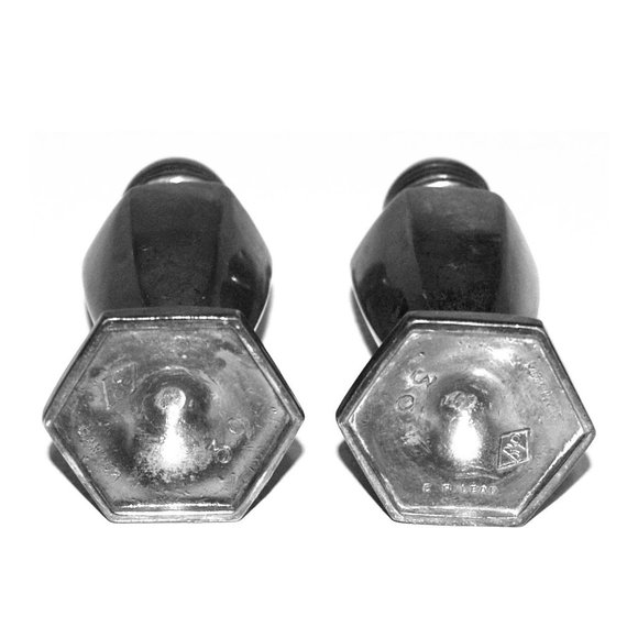 Vintage Benedict Proctor BP EP Lead Silver Plate Salt & Pepper (Canada) - Picture 3 of 4